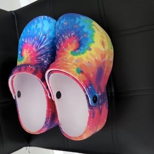 Tie dye clogs from Amazon